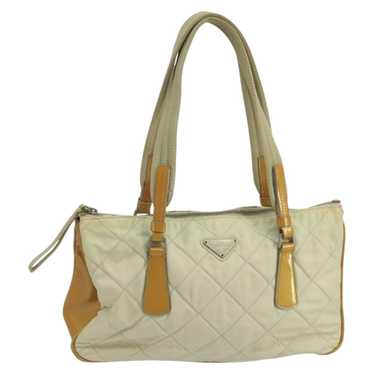 Prada Tessuto Beige Synthetic Shoulder Bag (Pre-O… - image 1