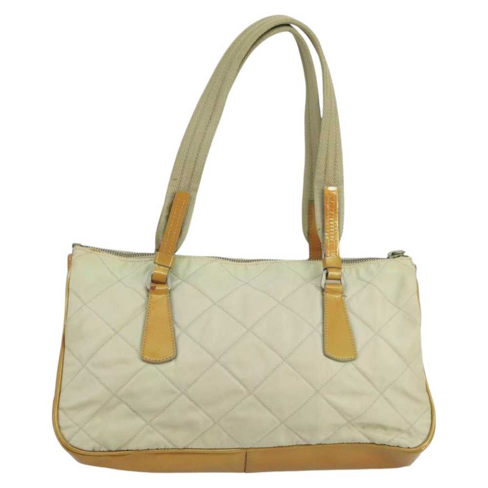 Prada Tessuto Beige Synthetic Shoulder Bag (Pre-O… - image 2