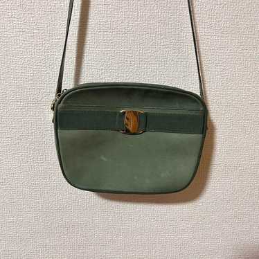 Salvatore Ferragamo Green Shoulder Bag