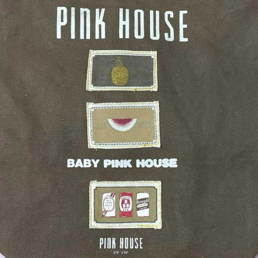 【Vintage Rare】Pink House Bucket-Style Tote Bag wi… - image 3