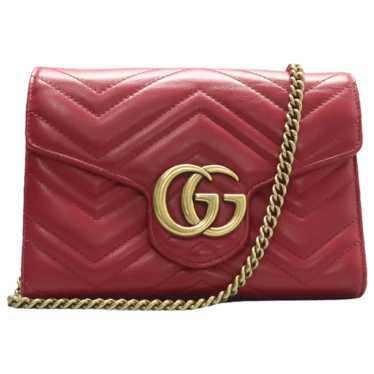 Gucci Gg Marmont Chain Wallet leather handbag