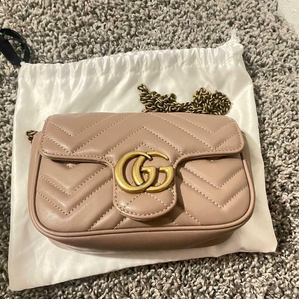 GG Marmont super mini quilted leather shoulder bag - image 1