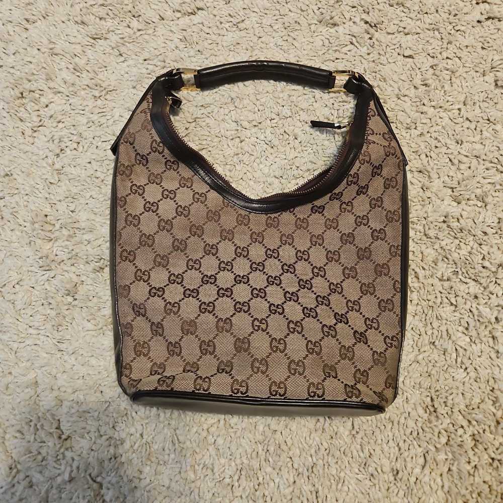 Gucci Vintage GG Canvas Hobo - image 6