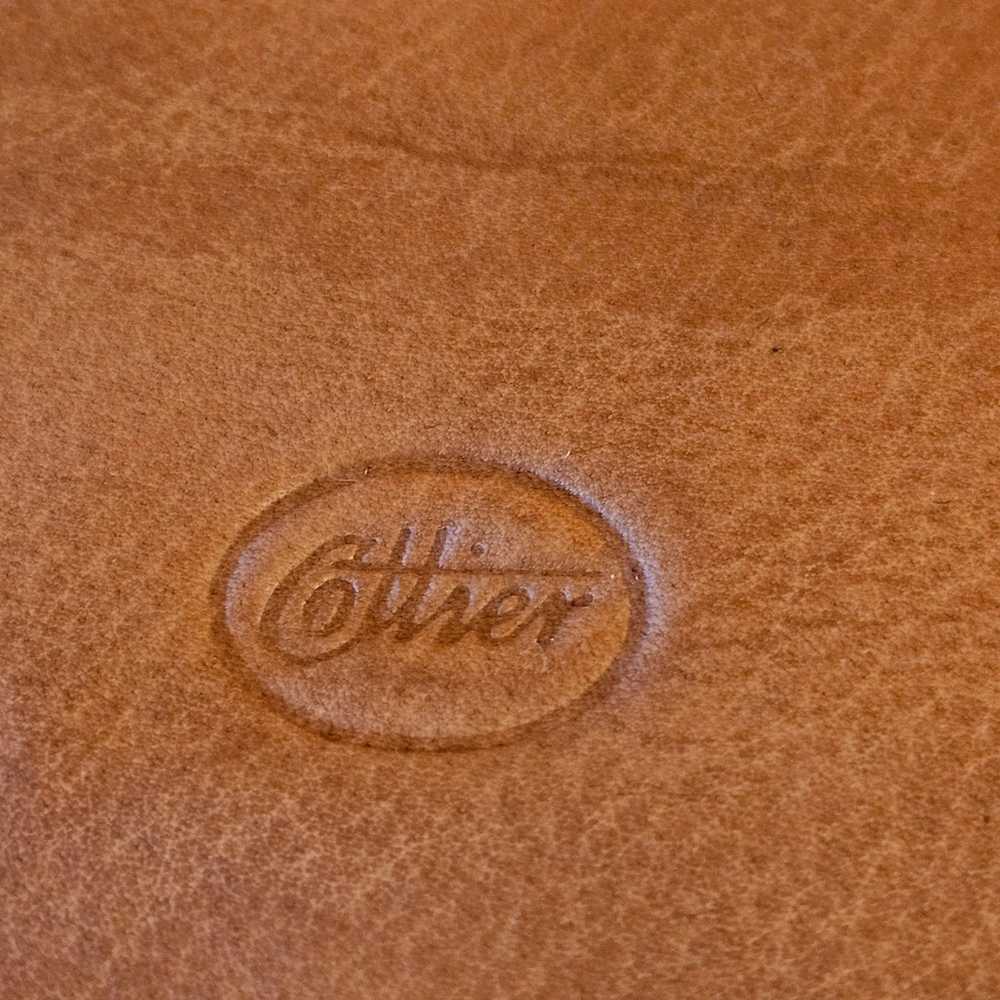 Vintage Cottier British Tan Genuine Leather Cross… - image 5