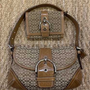 Coach shops Hobo Mini Brown Leather Shoulder Bag F10908