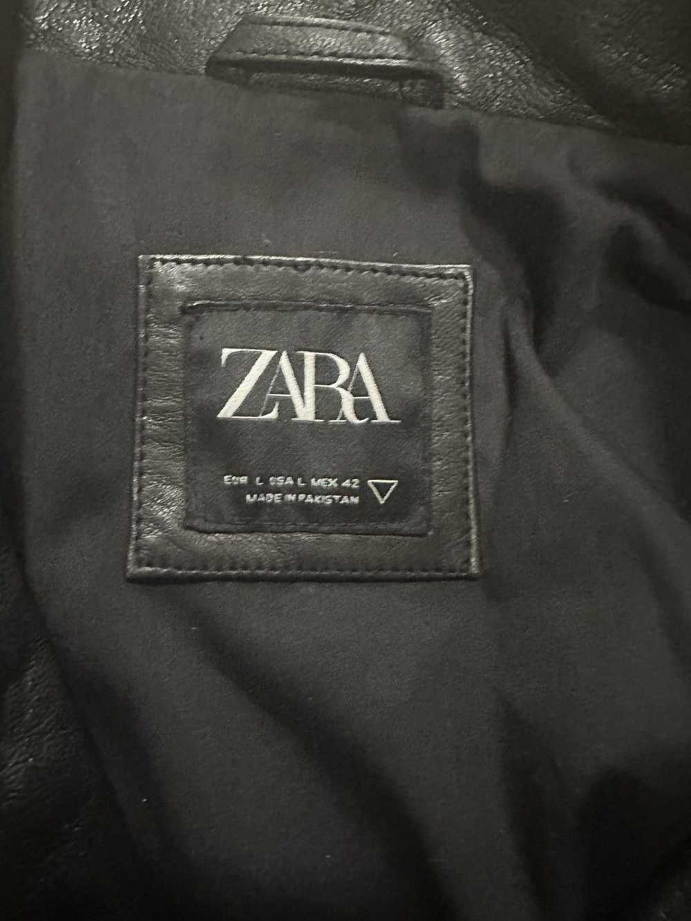 Zara Zara Biker Genuine Leather Jacket - image 12