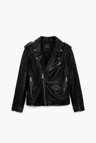 Zara Zara Biker Genuine Leather Jacket