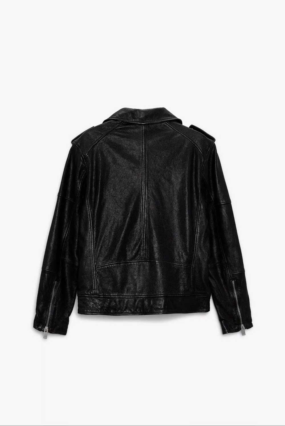 Zara Zara Biker Genuine Leather Jacket - image 2