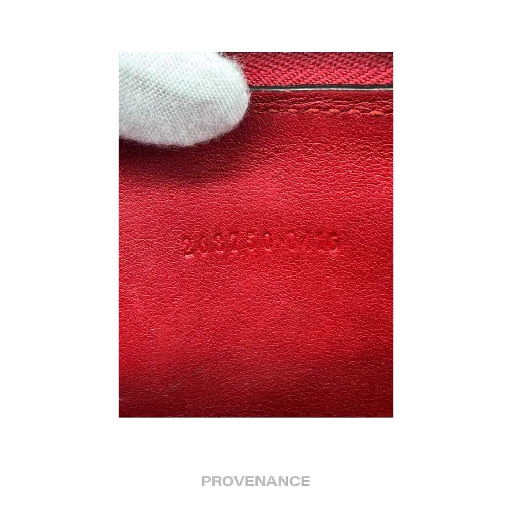 Gucci 🔴 Gucci Key Chain Zip Card Wallet - Red Mi… - image 11