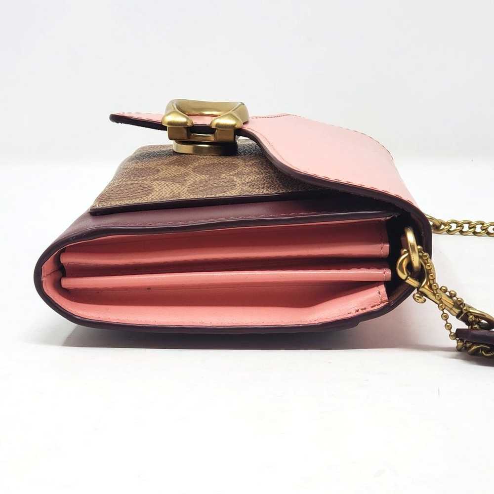 Coach Tabby Chain Clutch In Colorblock Signature … - image 5