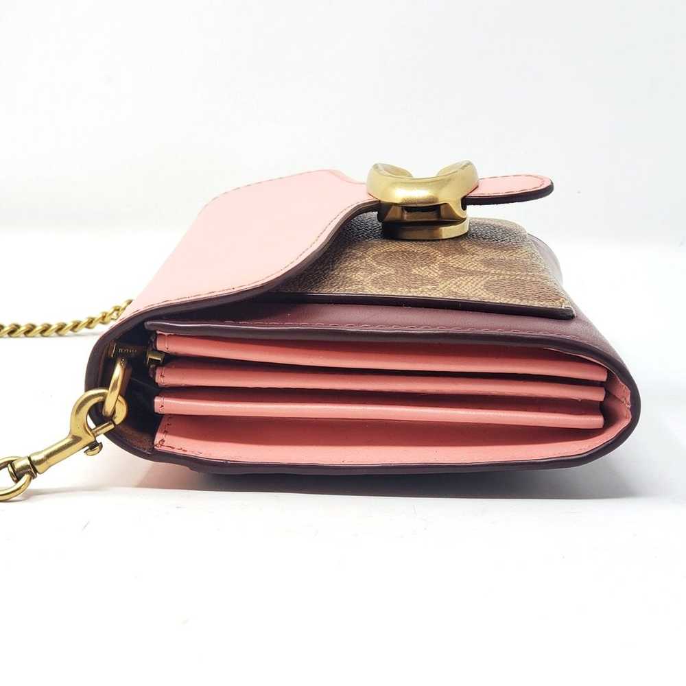 Coach Tabby Chain Clutch In Colorblock Signature … - image 6