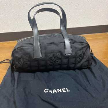 CHANEL Travel Line Black Nylon Bag