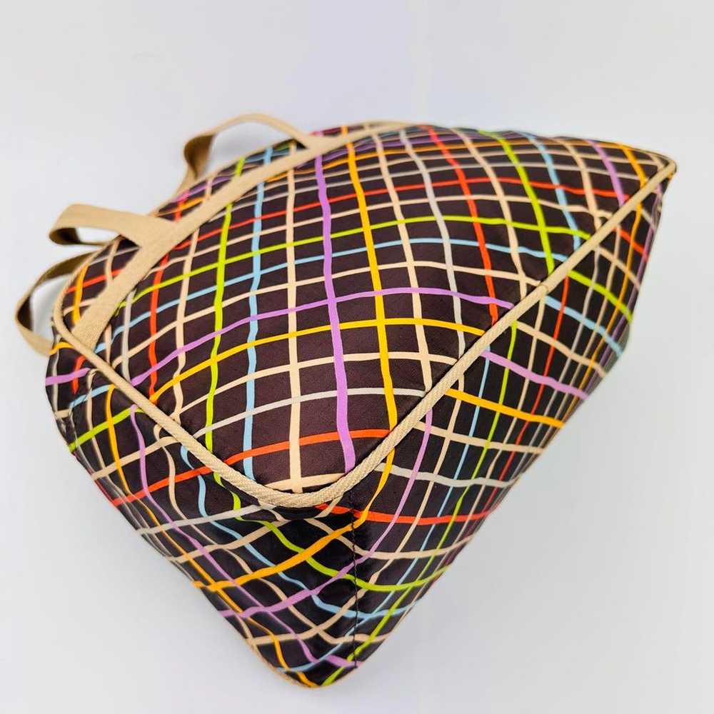 Lesportsac Multicolor Handbag Medium Checkered Pa… - image 12