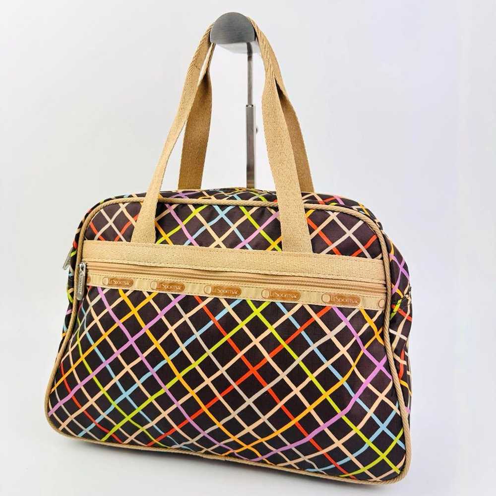 Lesportsac Multicolor Handbag Medium Checkered Pa… - image 1