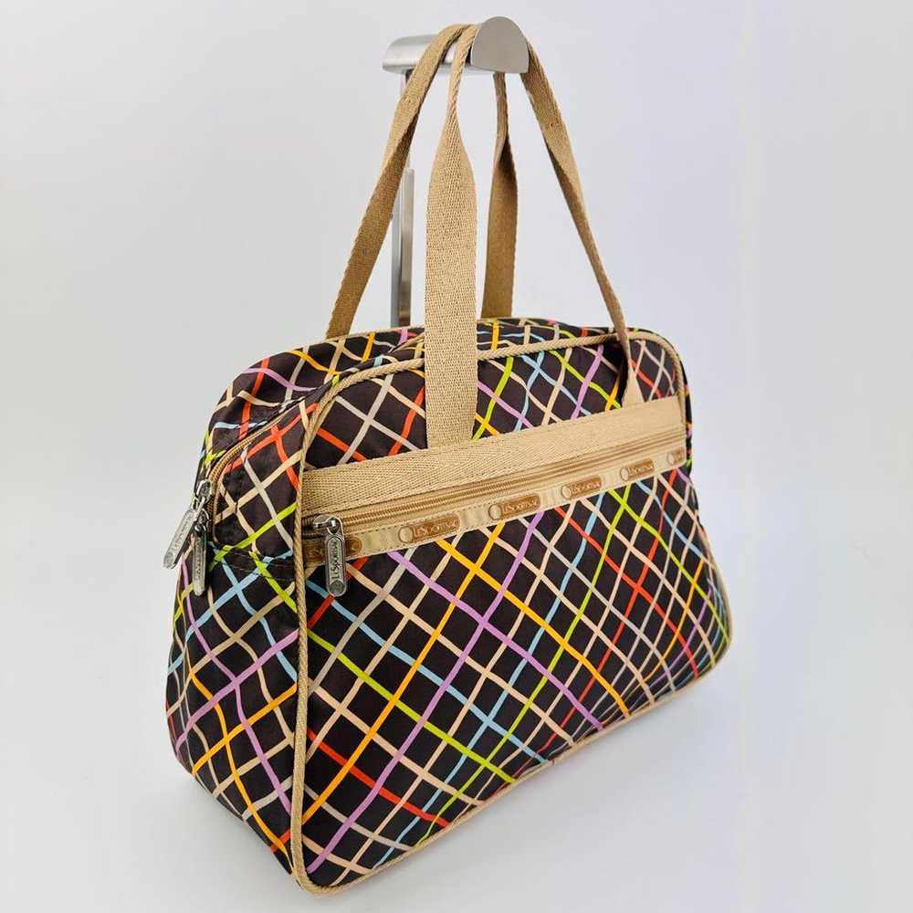 Lesportsac Multicolor Handbag Medium Checkered Pa… - image 2