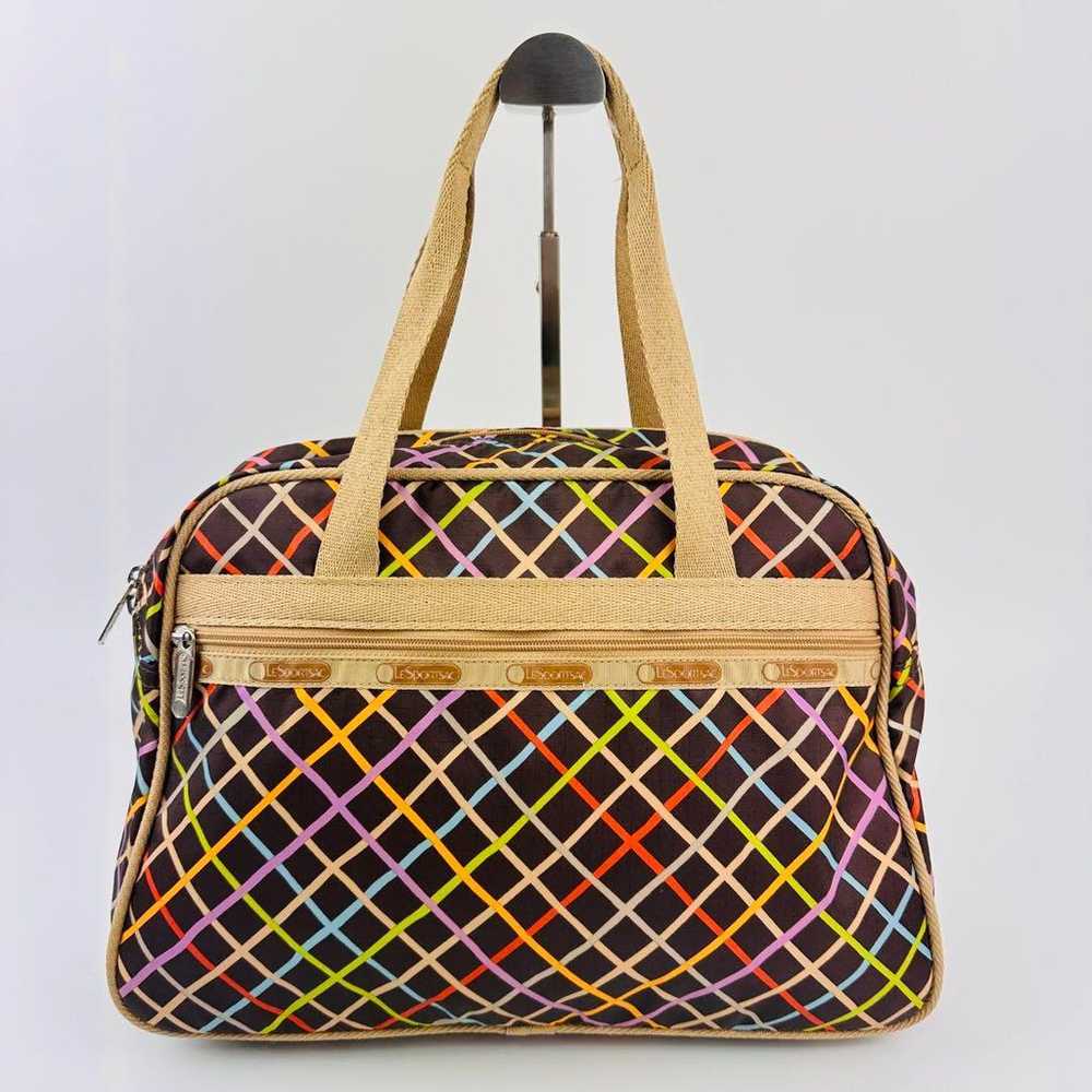 Lesportsac Multicolor Handbag Medium Checkered Pa… - image 3