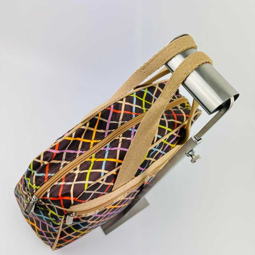 Lesportsac Multicolor Handbag Medium Checkered Pa… - image 7