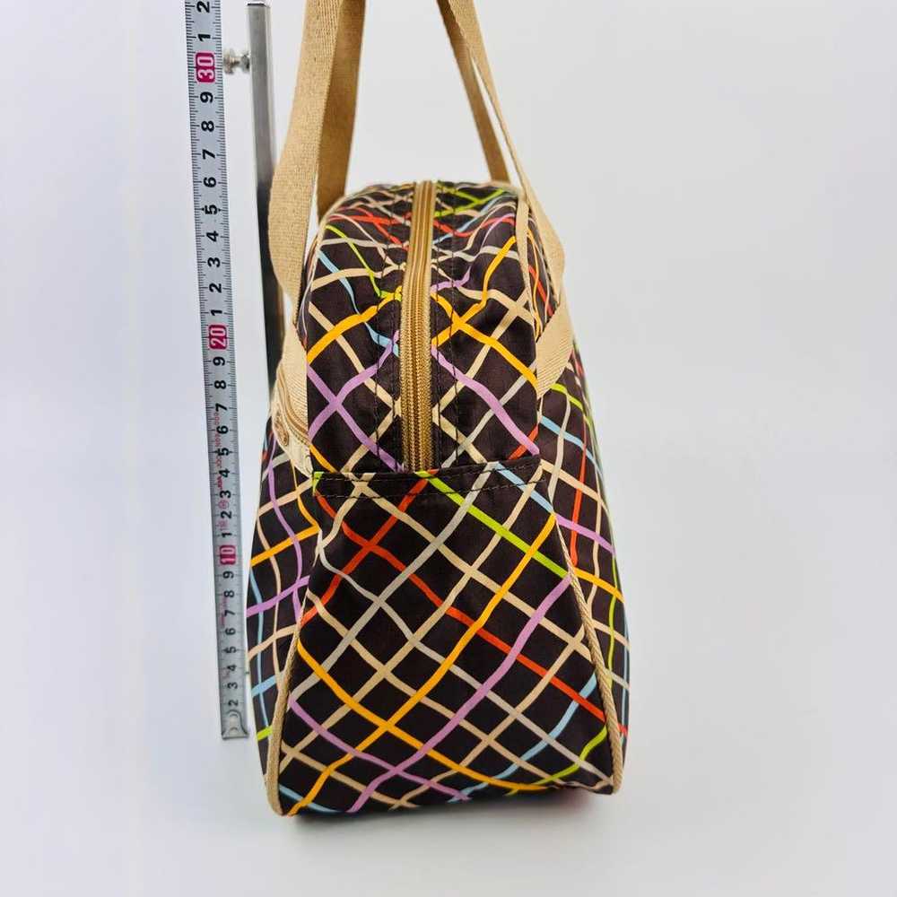 Lesportsac Multicolor Handbag Medium Checkered Pa… - image 9