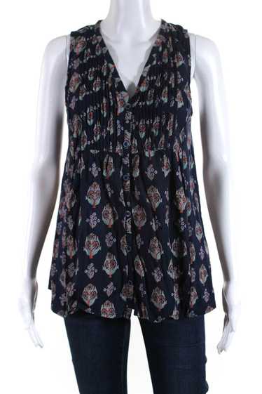 Maeve Anthropologie Women's Abstract Print V-Neck 