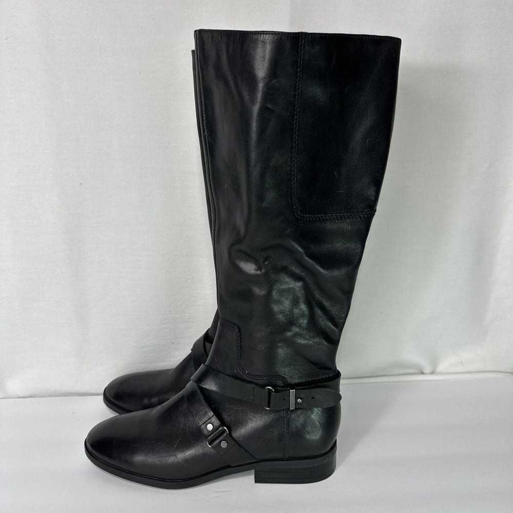 Nine West Black Leather Boots Women's 8.5 M Tall … - image 4