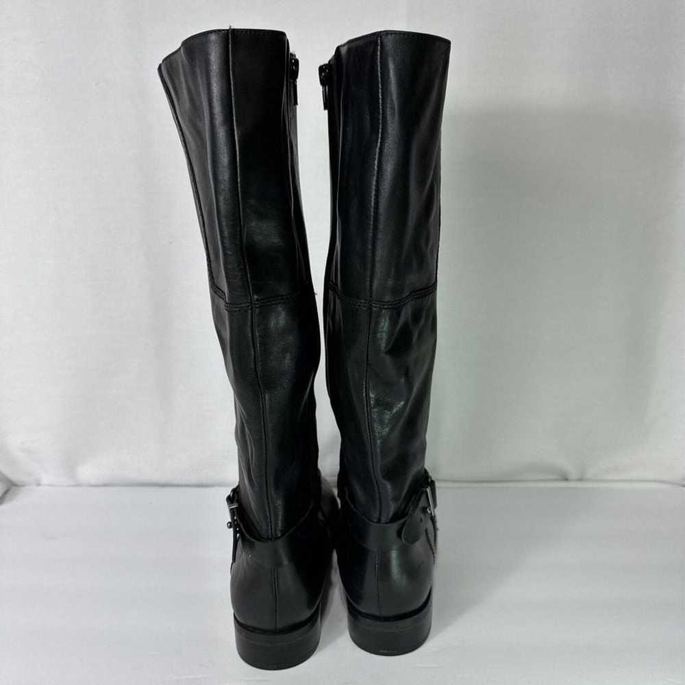 Nine West Black Leather Boots Women's 8.5 M Tall … - image 5