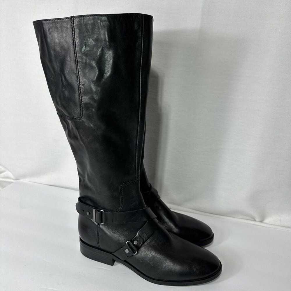 Nine West Black Leather Boots Women's 8.5 M Tall … - image 7