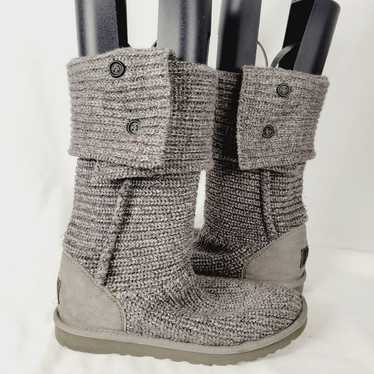 UGG AUTHENTIC CARDI KNIT GRAY BOOTS - image 1