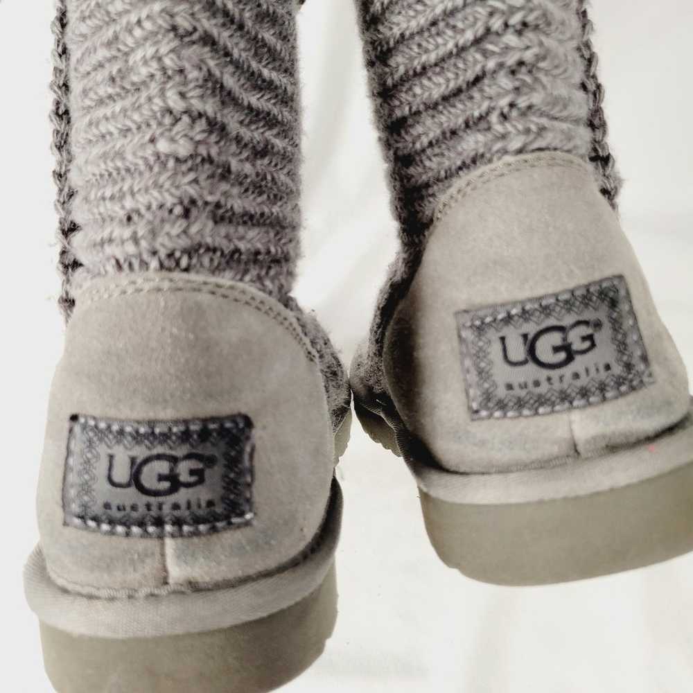 UGG AUTHENTIC CARDI KNIT GRAY BOOTS - image 2