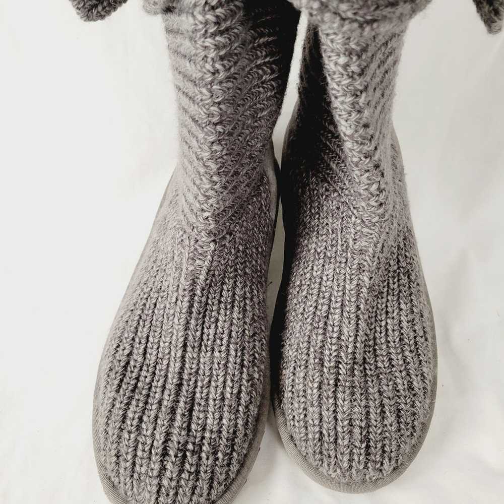 UGG AUTHENTIC CARDI KNIT GRAY BOOTS - image 6