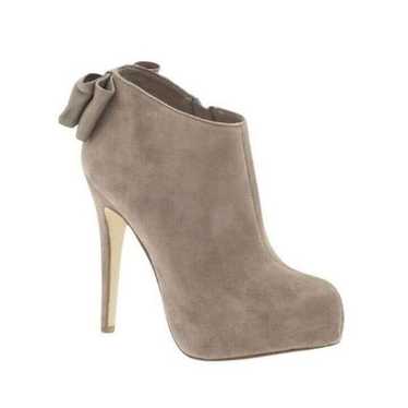 DOLCE VITA Suede Banya Booties Taupe