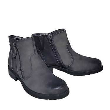 Earth Jordan Leather Dark Grey Ankle Boots, Women'