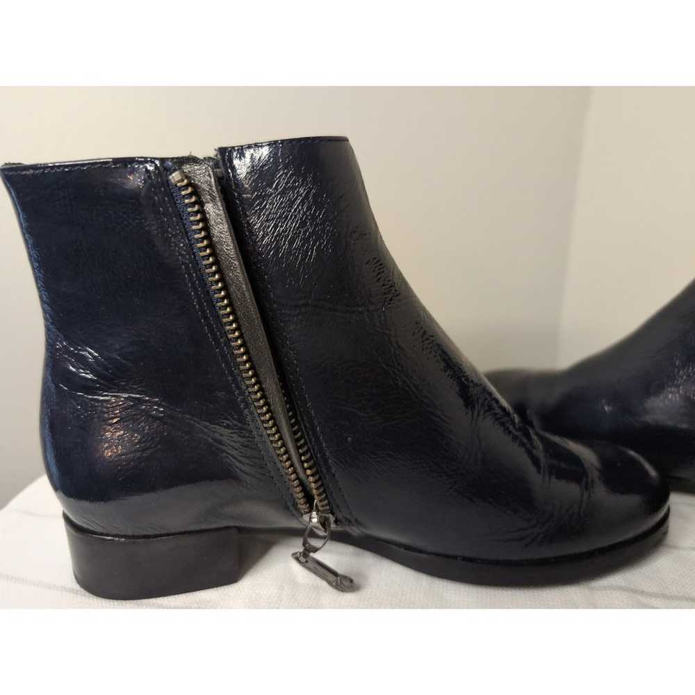 Marc Joseph Lafayette  navy blue zip up booties s… - image 7