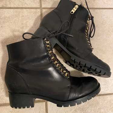 Karl Lagerfeld combat boots