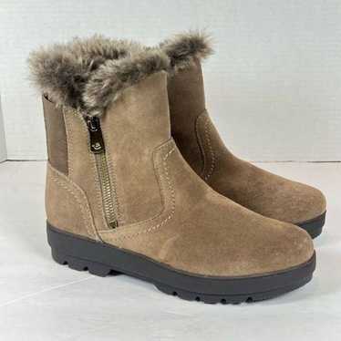 Easy Spirit Adabelle Shoes Boots Taupe Suede Size 