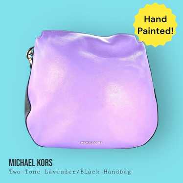 Michael Kors Purple/Black (Rehab Us) Hand Painted 