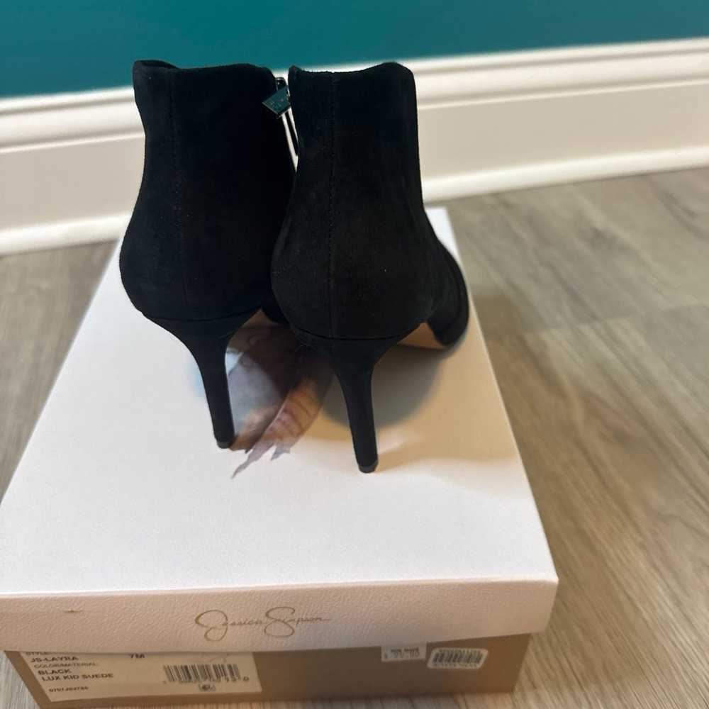 black ankle booties - image 3