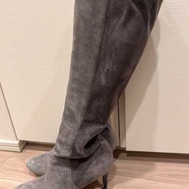 Cole Haan Gray Suede Long Boots