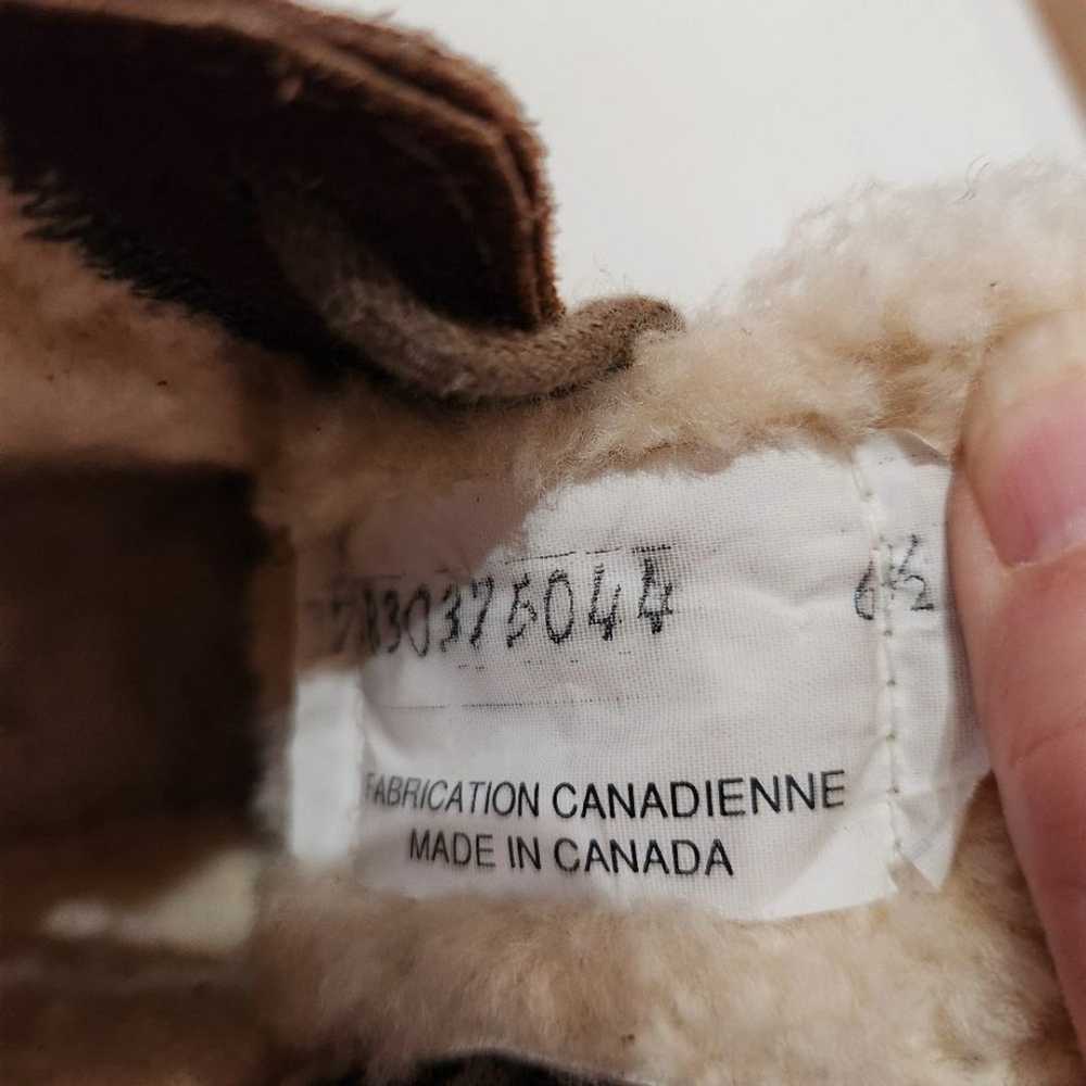 Eddie Bauer Brown Suede Sherpa Lined Ankle Boots … - image 7