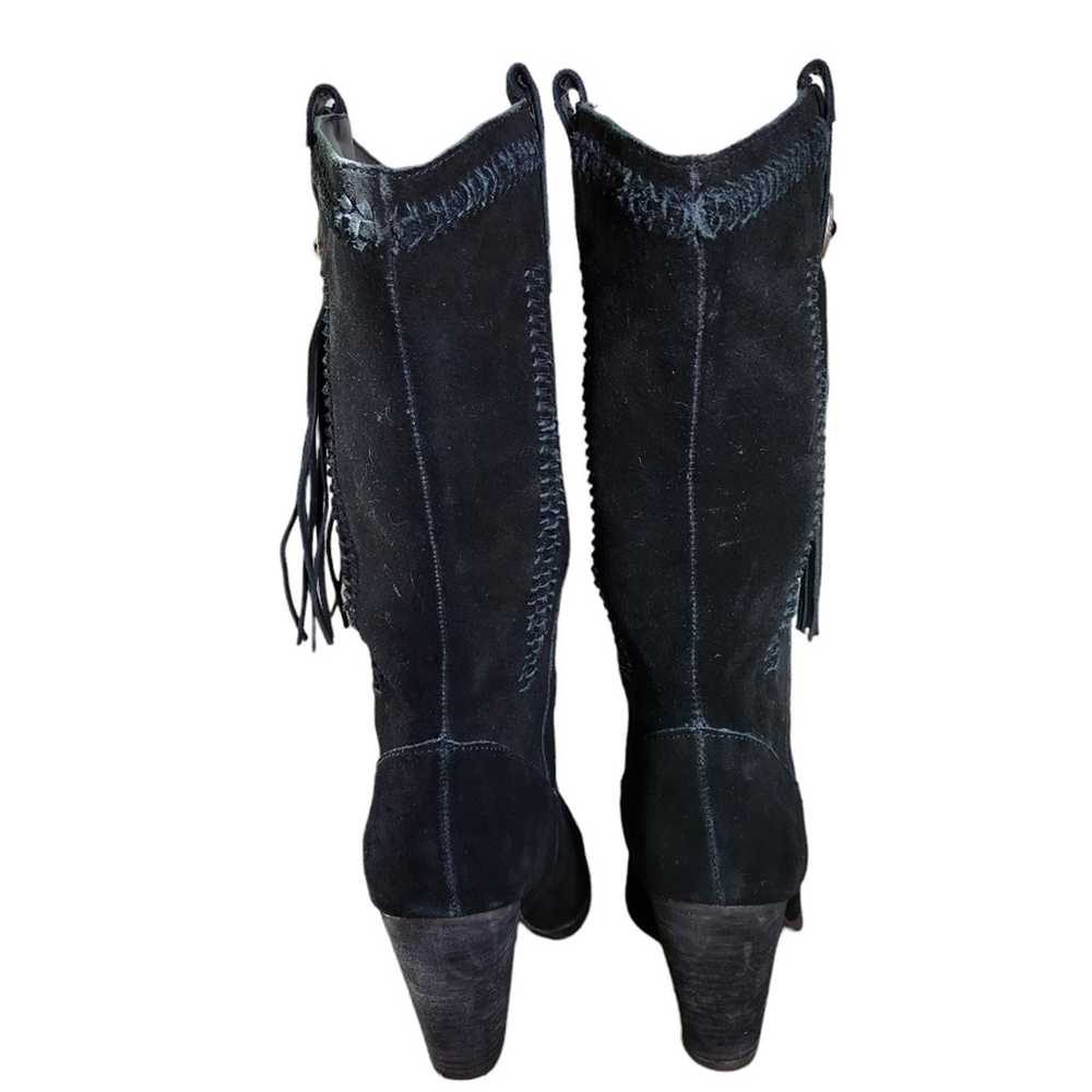 Reba Hades western boots black leather size 10 - image 4