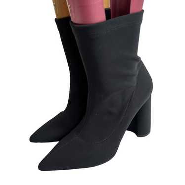 Linea Azzurra sock boots 37 pointed toe block hee… - image 1