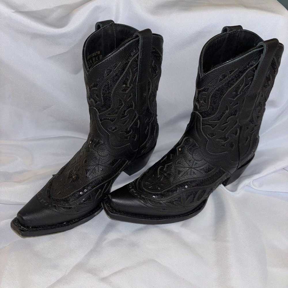 J.B. Dillon Reserve Women's Size 8.5B Black Leath… - image 1