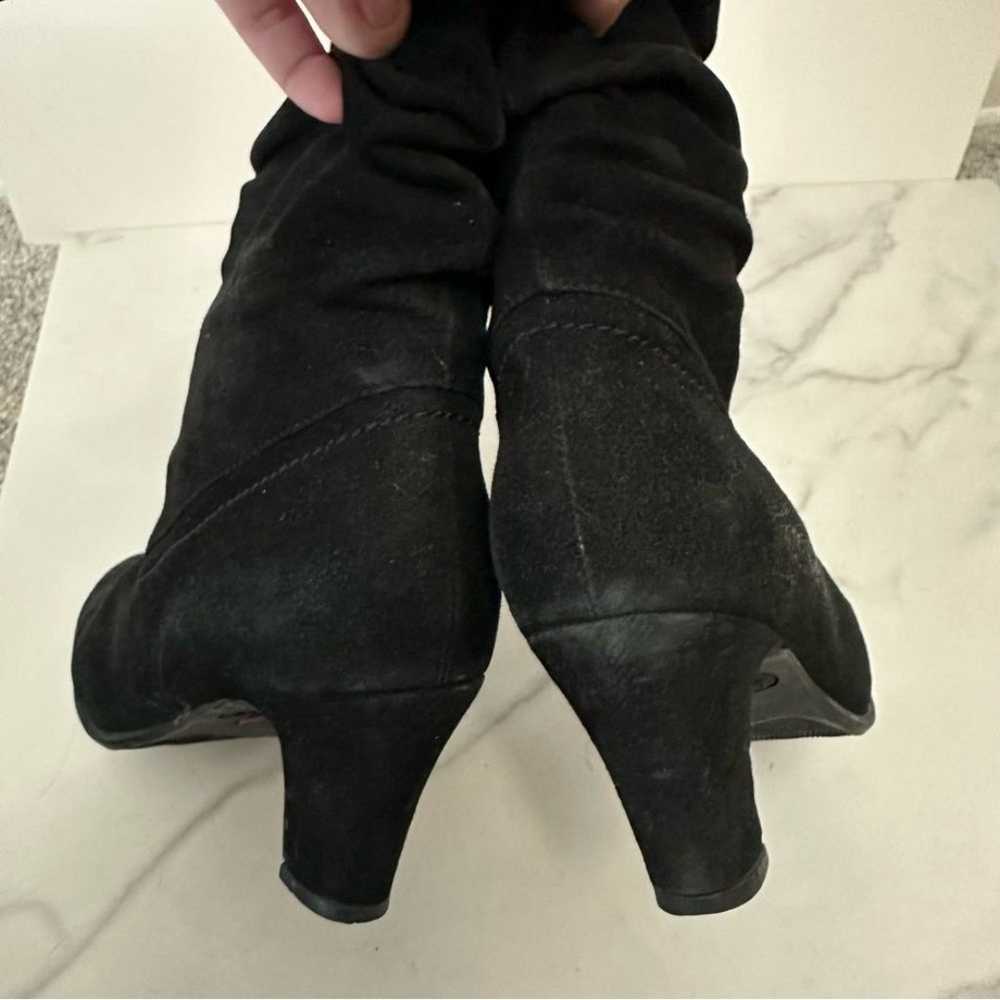 Blondo Black Suede Valeska Slouchy Mid Calf Heele… - image 11