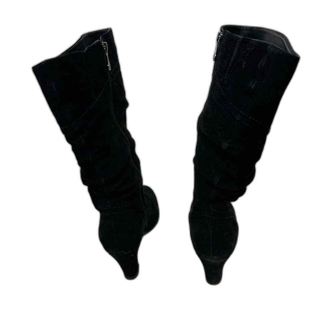 Blondo Black Suede Valeska Slouchy Mid Calf Heele… - image 12