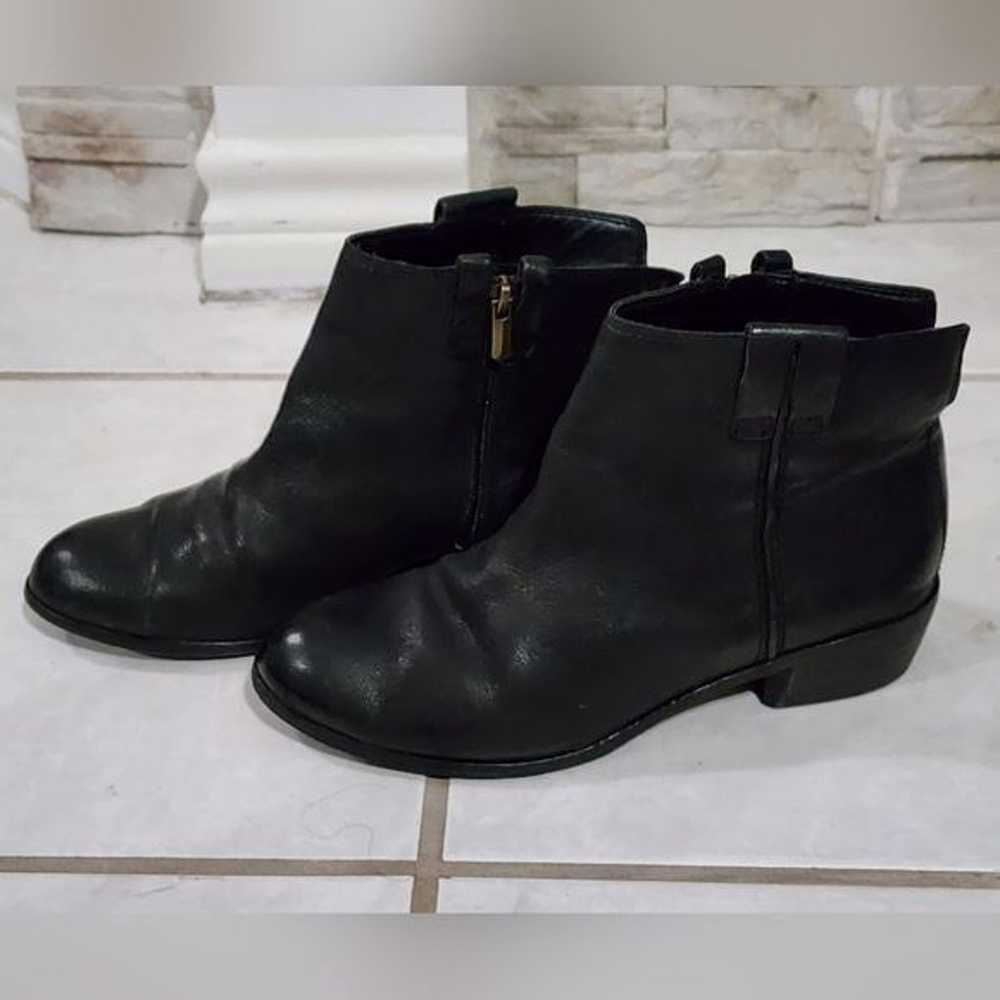 Sam Edelman Petty black leather ankle boots Booti… - image 5