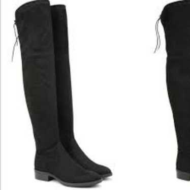 LIKE NEW SAM EDELMAN OTK PALOMA BLACK SUEDE BOOTS… - image 1