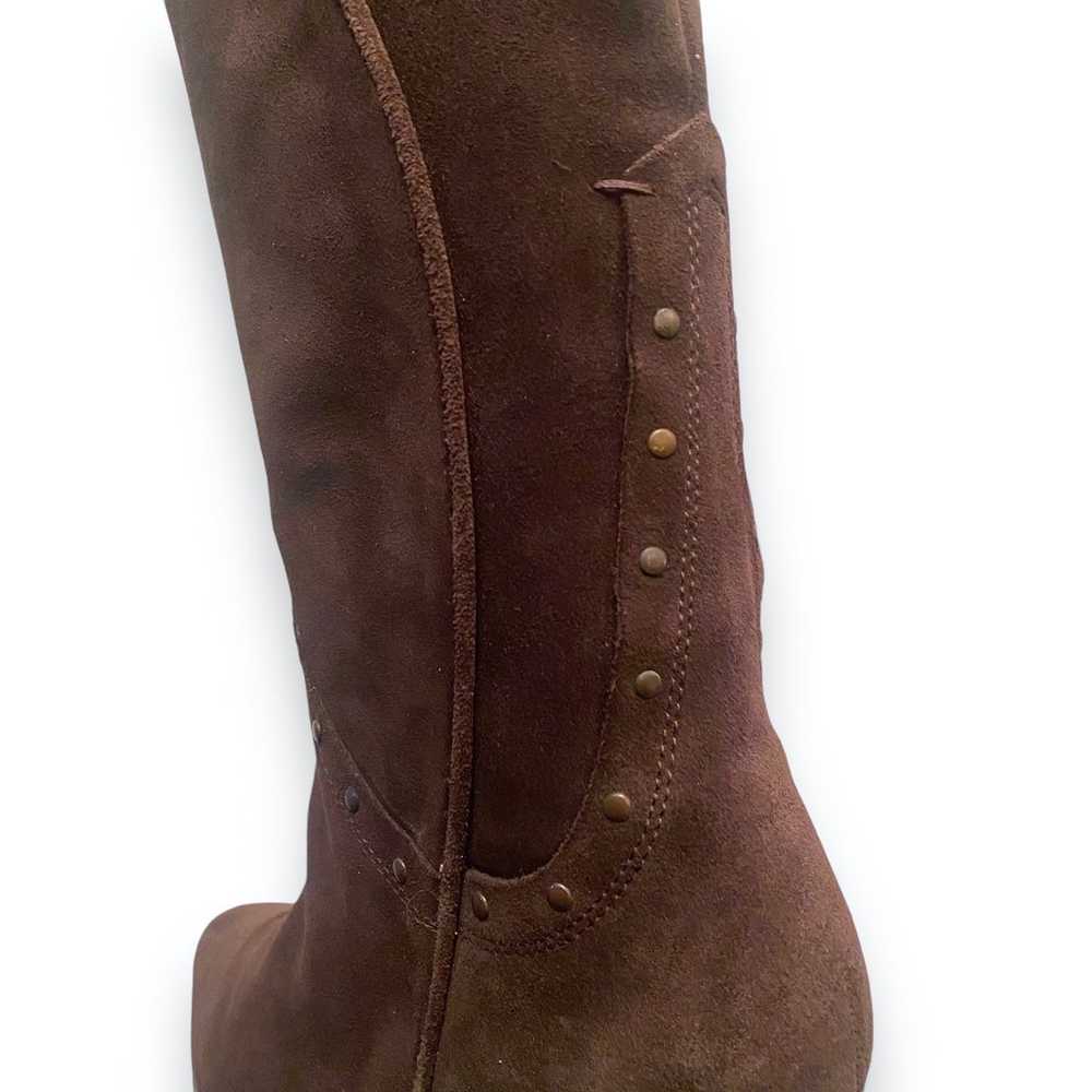 Justin Tall Western Brown Suede Boots Wmn’s 8.5 M… - image 12