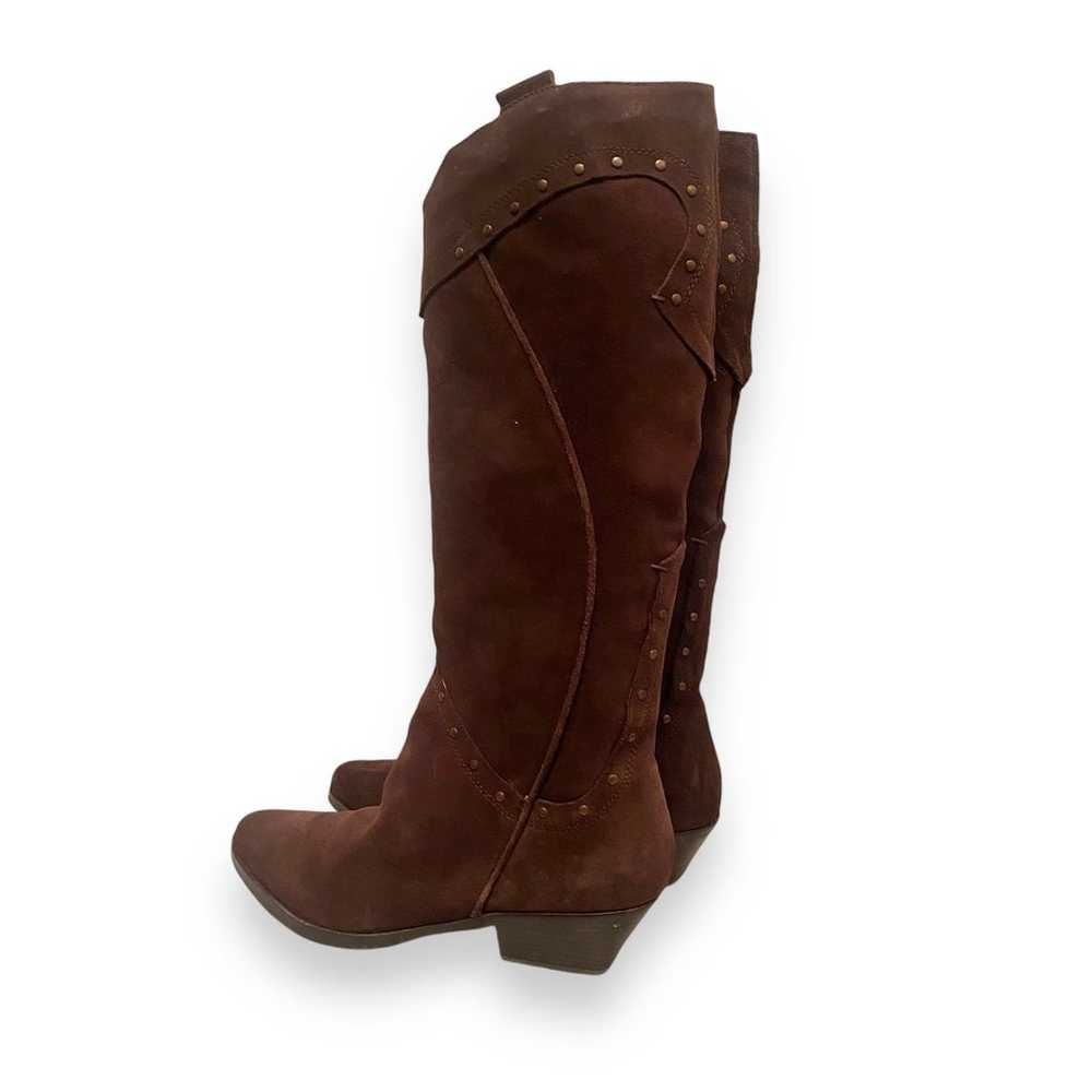 Justin Tall Western Brown Suede Boots Wmn’s 8.5 M… - image 5