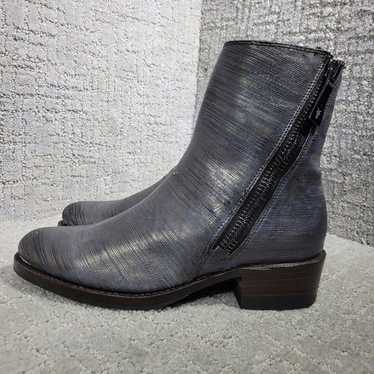 Frye Demi Zip Women's Size 7.5B Metallic Pewter C… - image 1