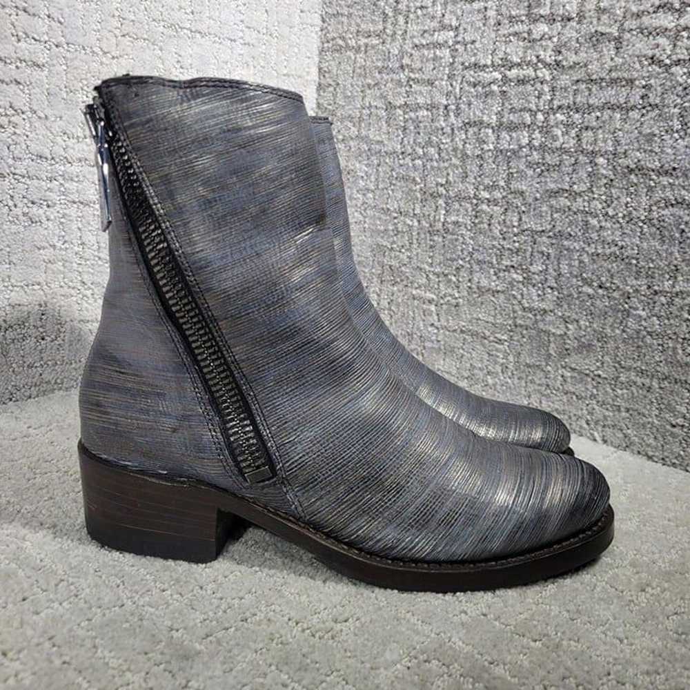 Frye Demi Zip Women's Size 7.5B Metallic Pewter C… - image 4