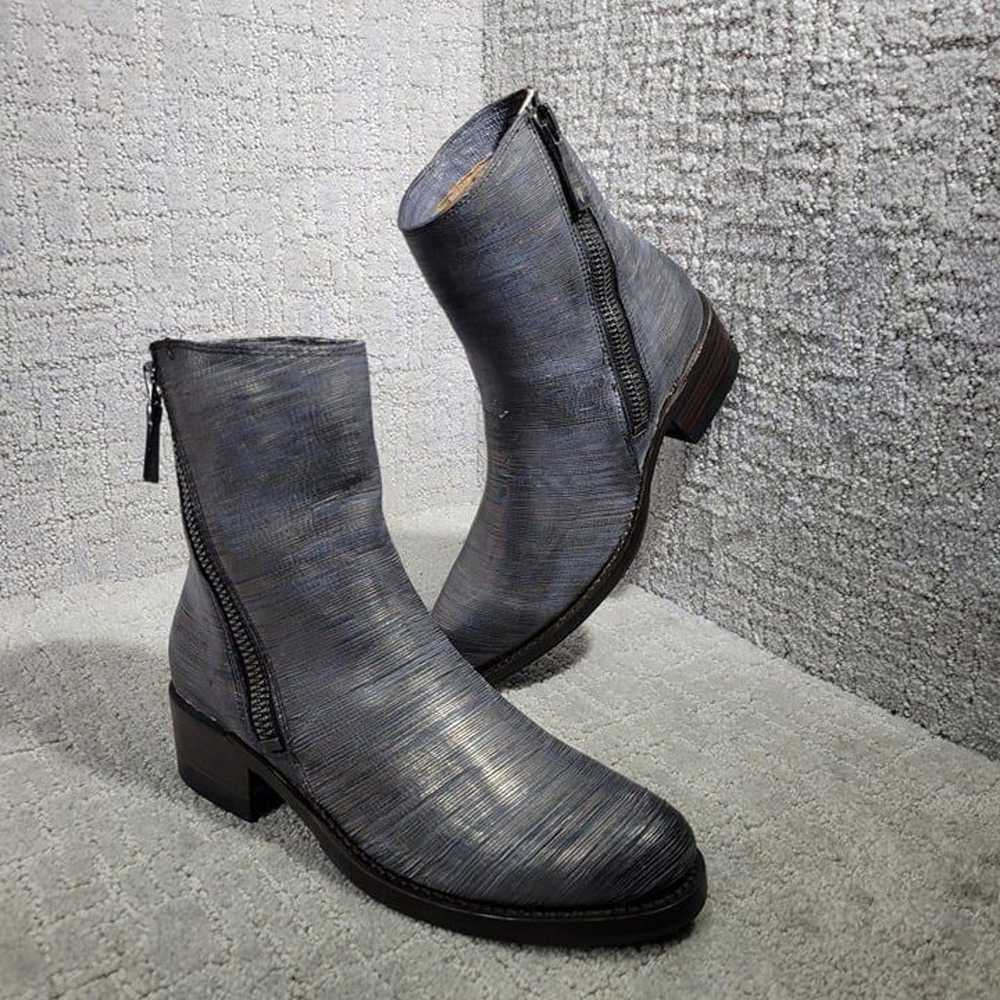 Frye Demi Zip Women's Size 7.5B Metallic Pewter C… - image 8